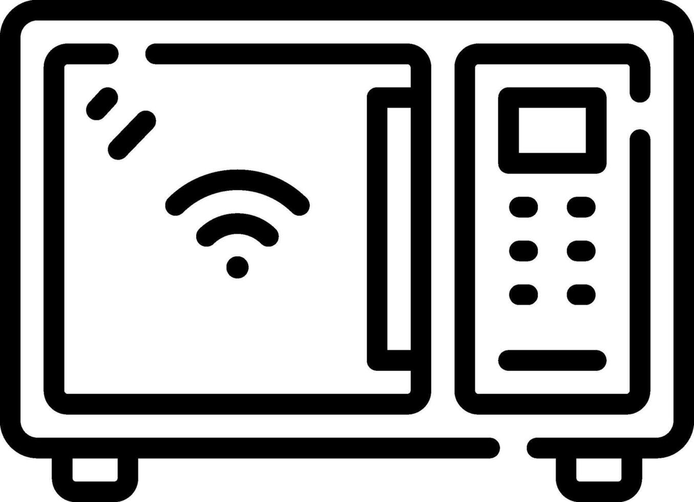 microwave illustration design vector