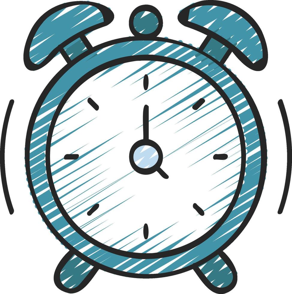 alarm clock illustration design vector