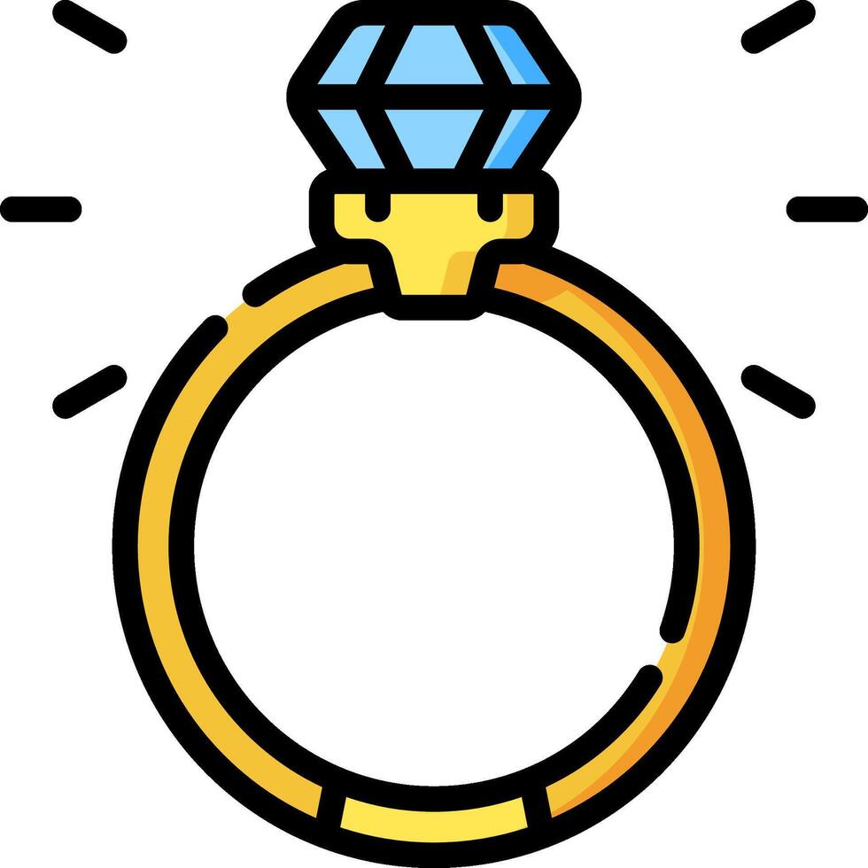 diamond ring illustration design vector