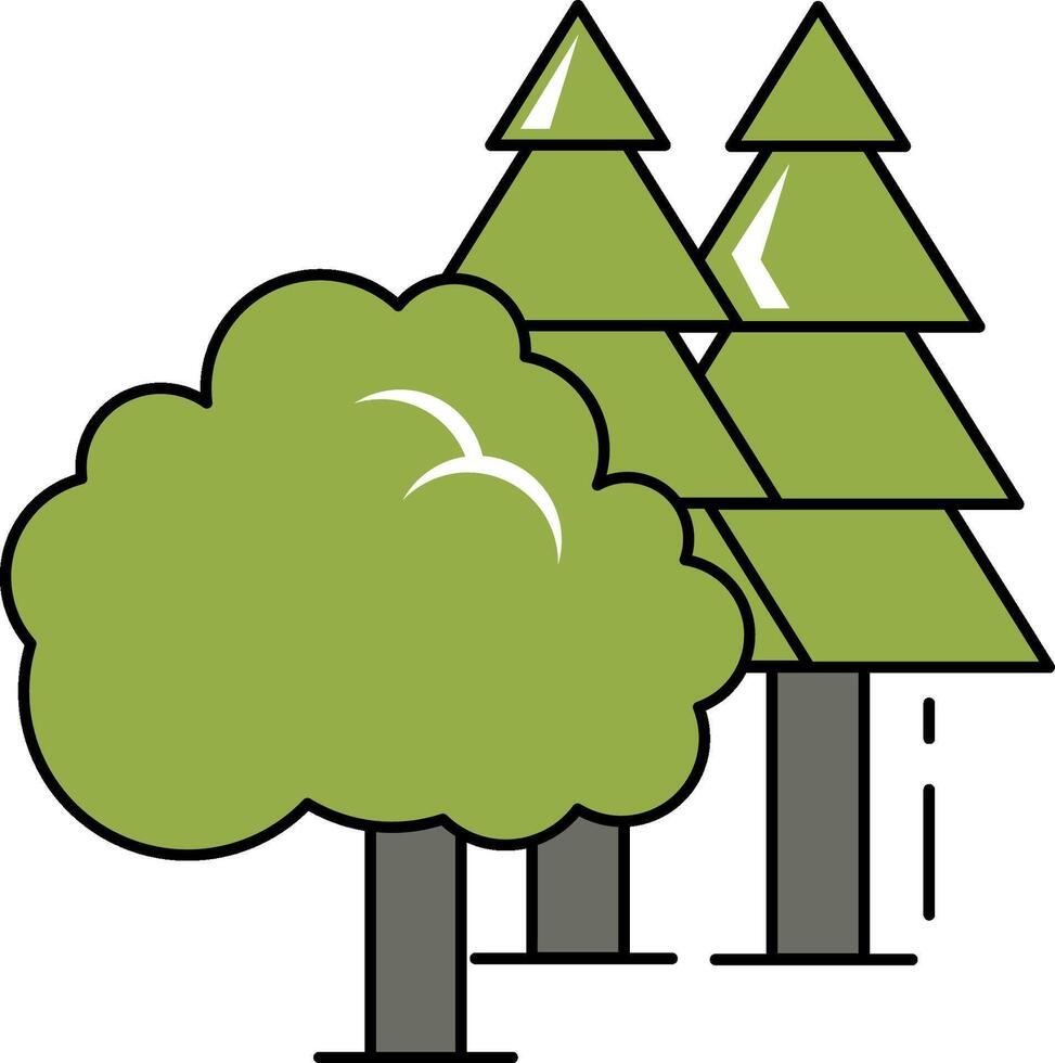 forest illustration design vector