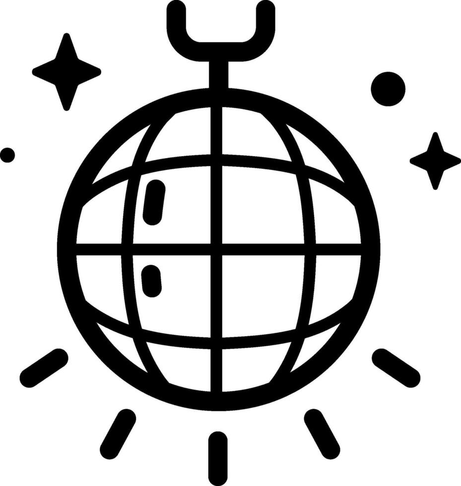 disco ball illustration design vector