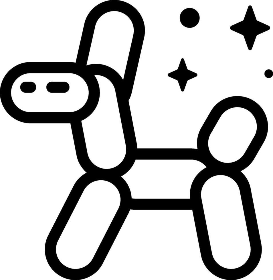 balloon dog illustration design vector