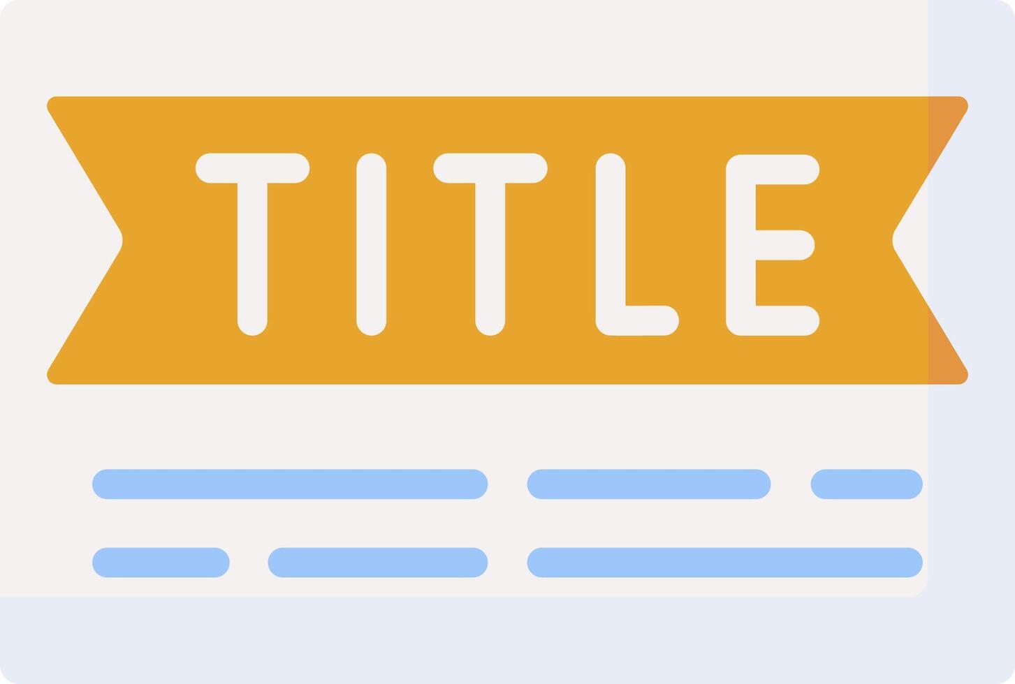 title illustration design vector