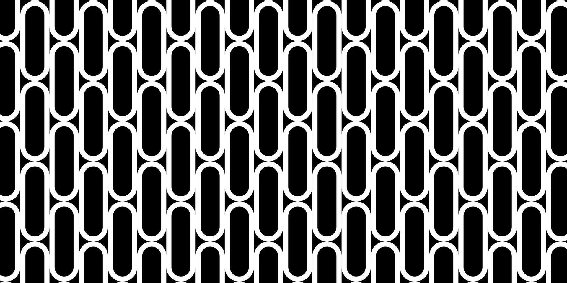 White geometric Bold Rounded Rectangles Pattern vector