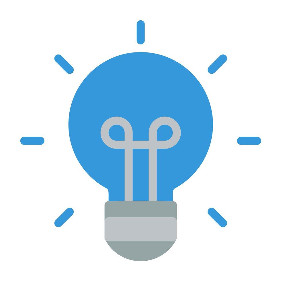 a light bulb with a wire coming out of it vector