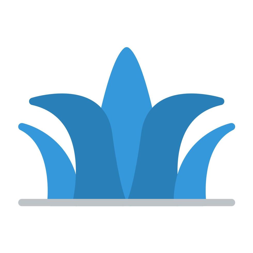 a blue flower icon on a white background vector