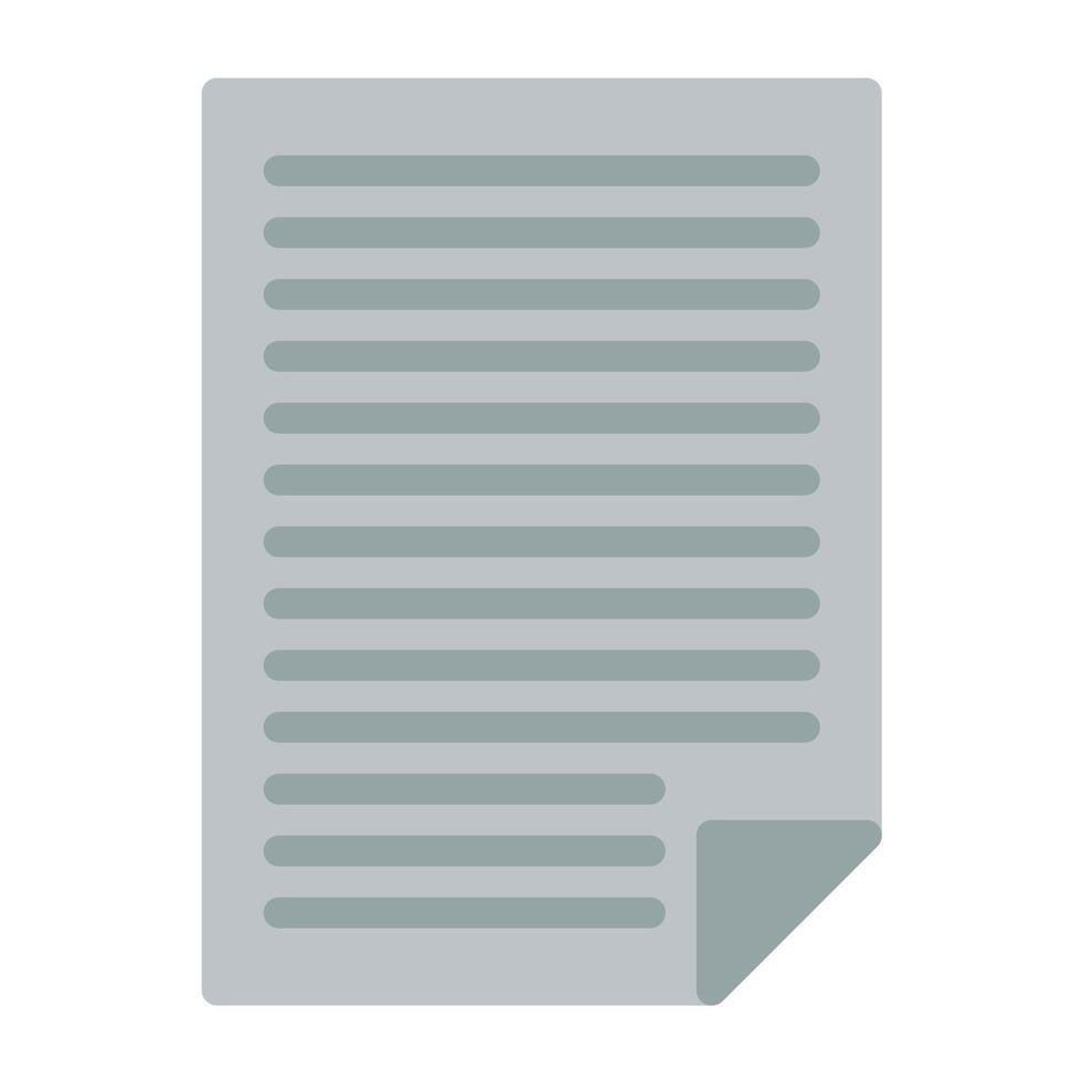 a paper document icon on a white background vector