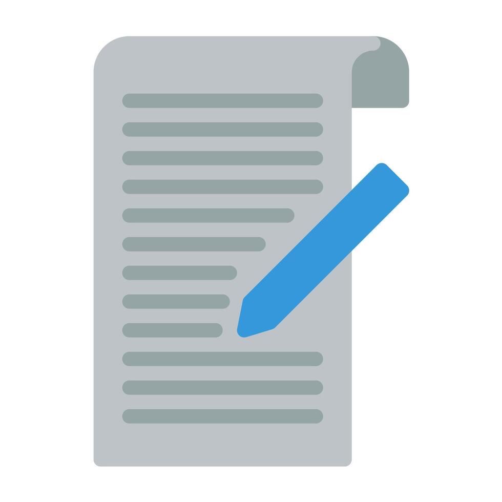 edit document icon vector