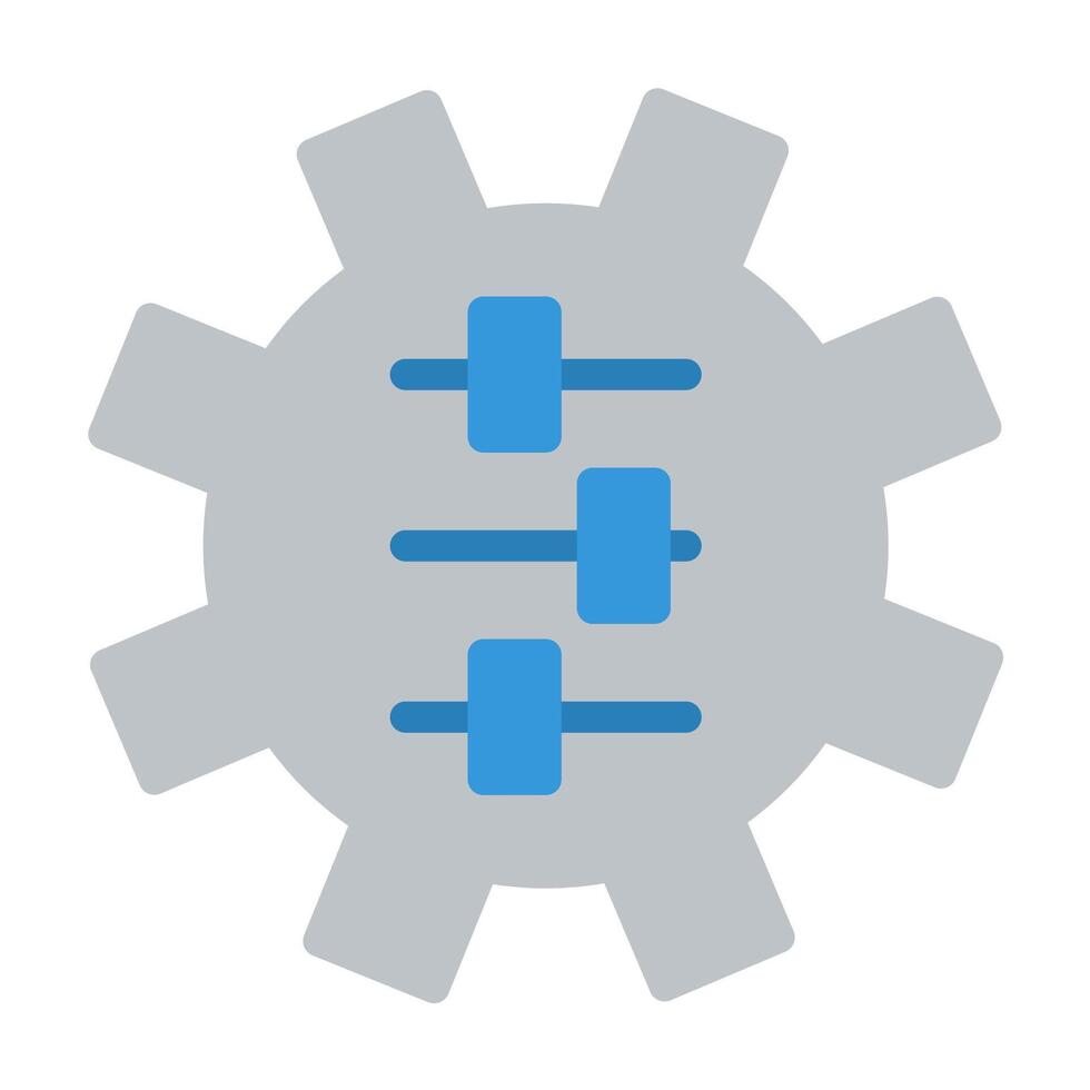 a gearwheel with blue bars inside vector