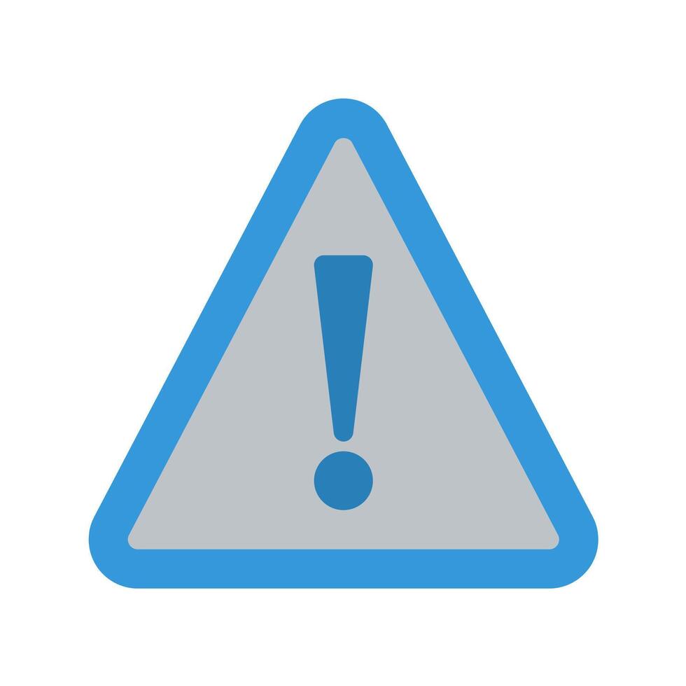 a warning sign with an exclamation mark vector