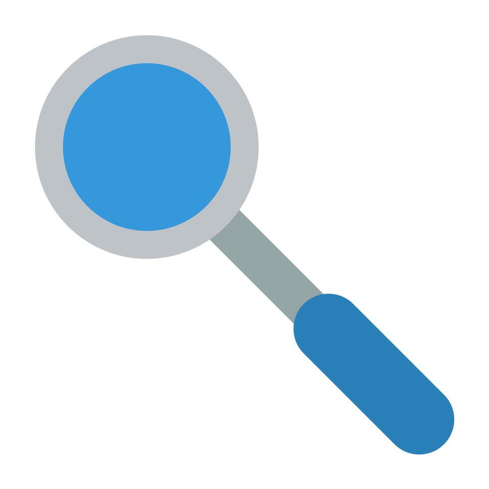 a magnifying glass icon on a white background vector