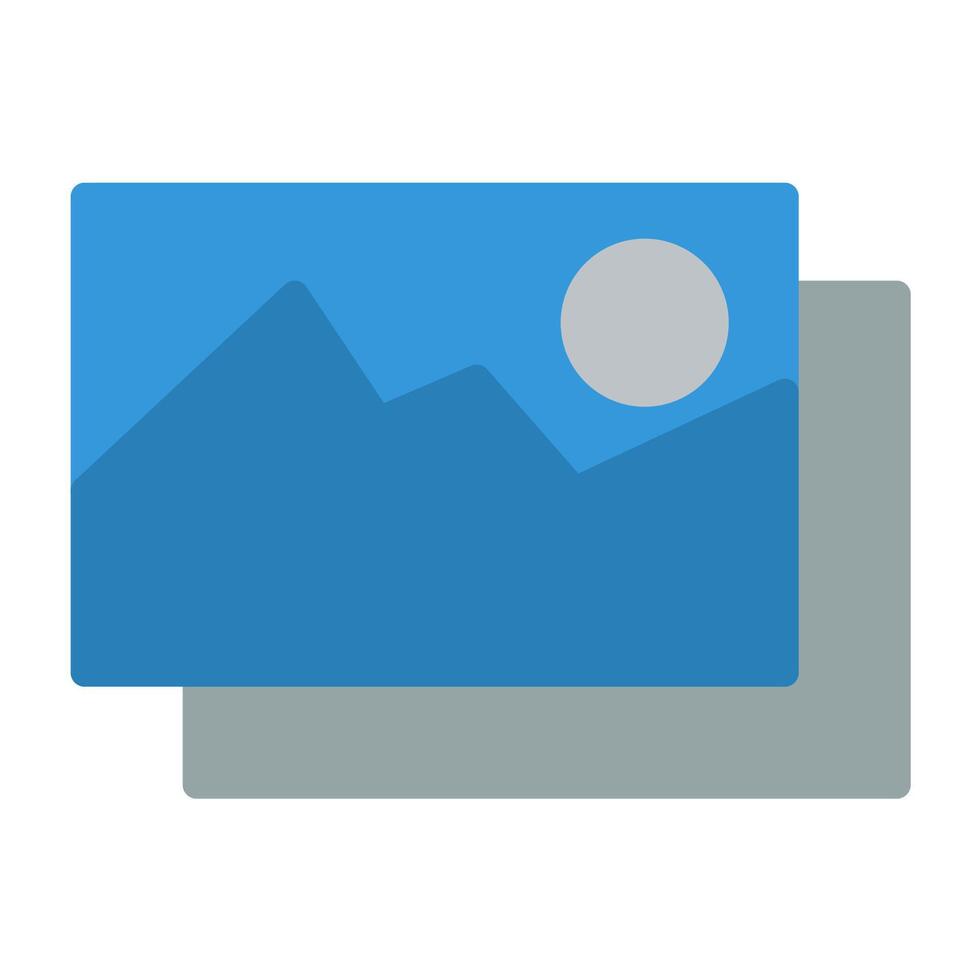 a blue and gray photo with a mountain in the background vector