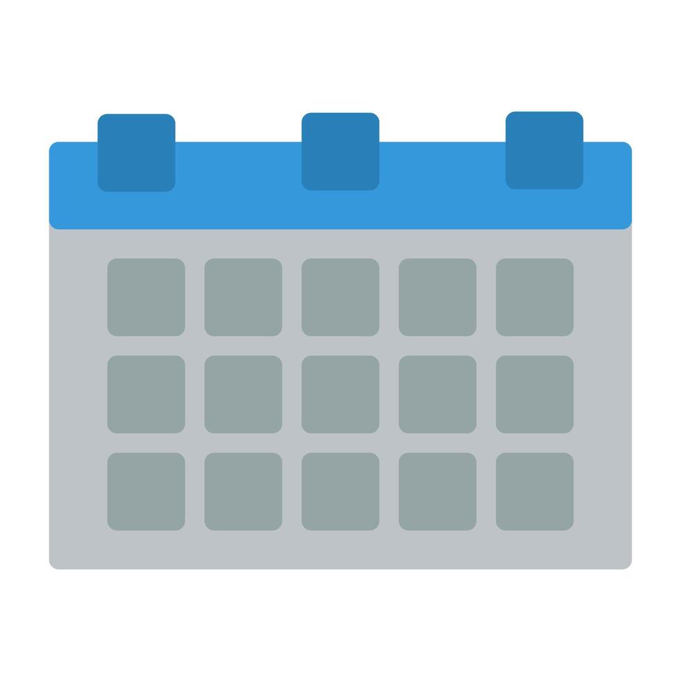 a calendar icon on a white background vector