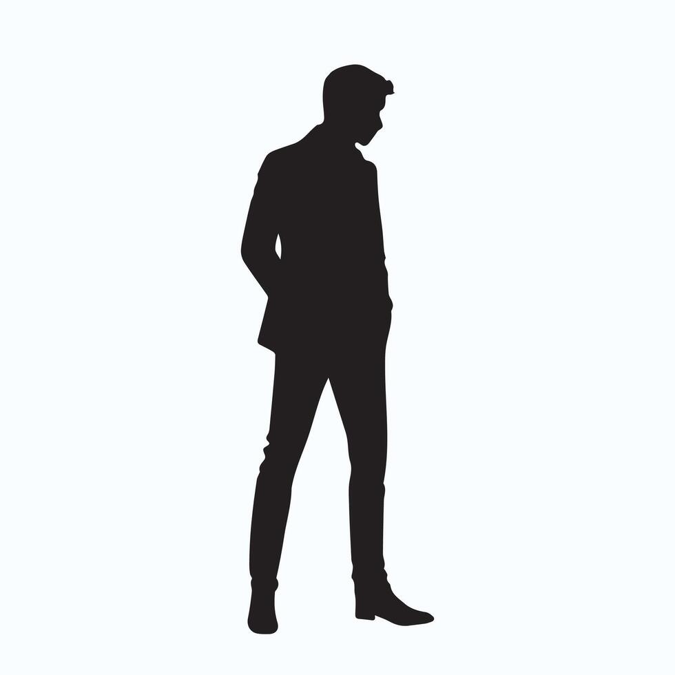 Man silhouette ILLUSTRATION vector