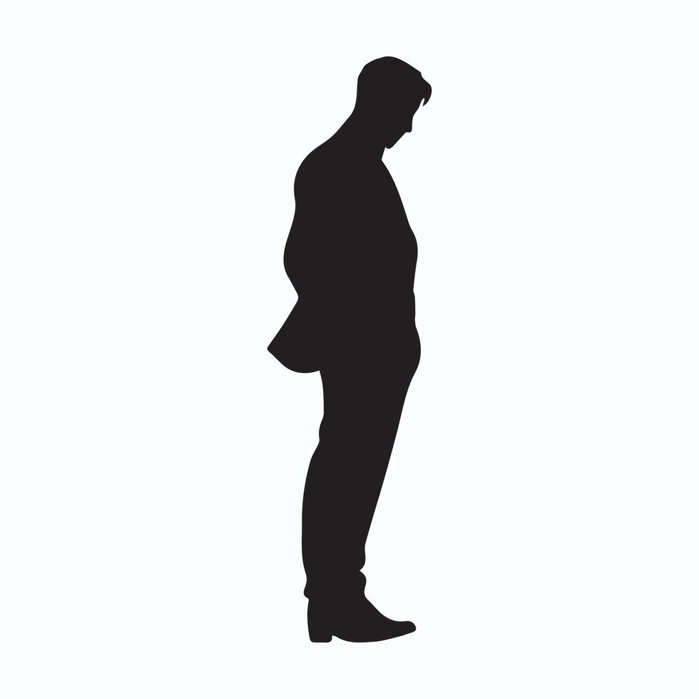 Man icon silhouette vector