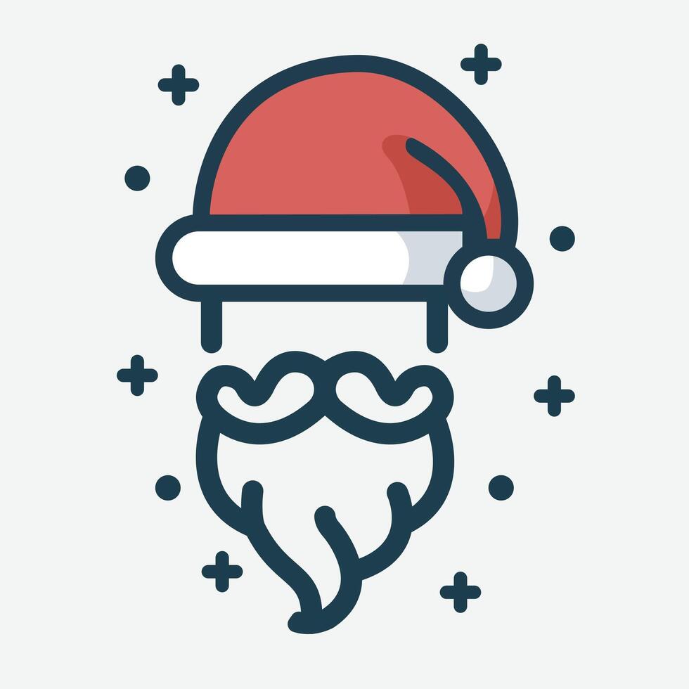 Christmas santa illustration vector