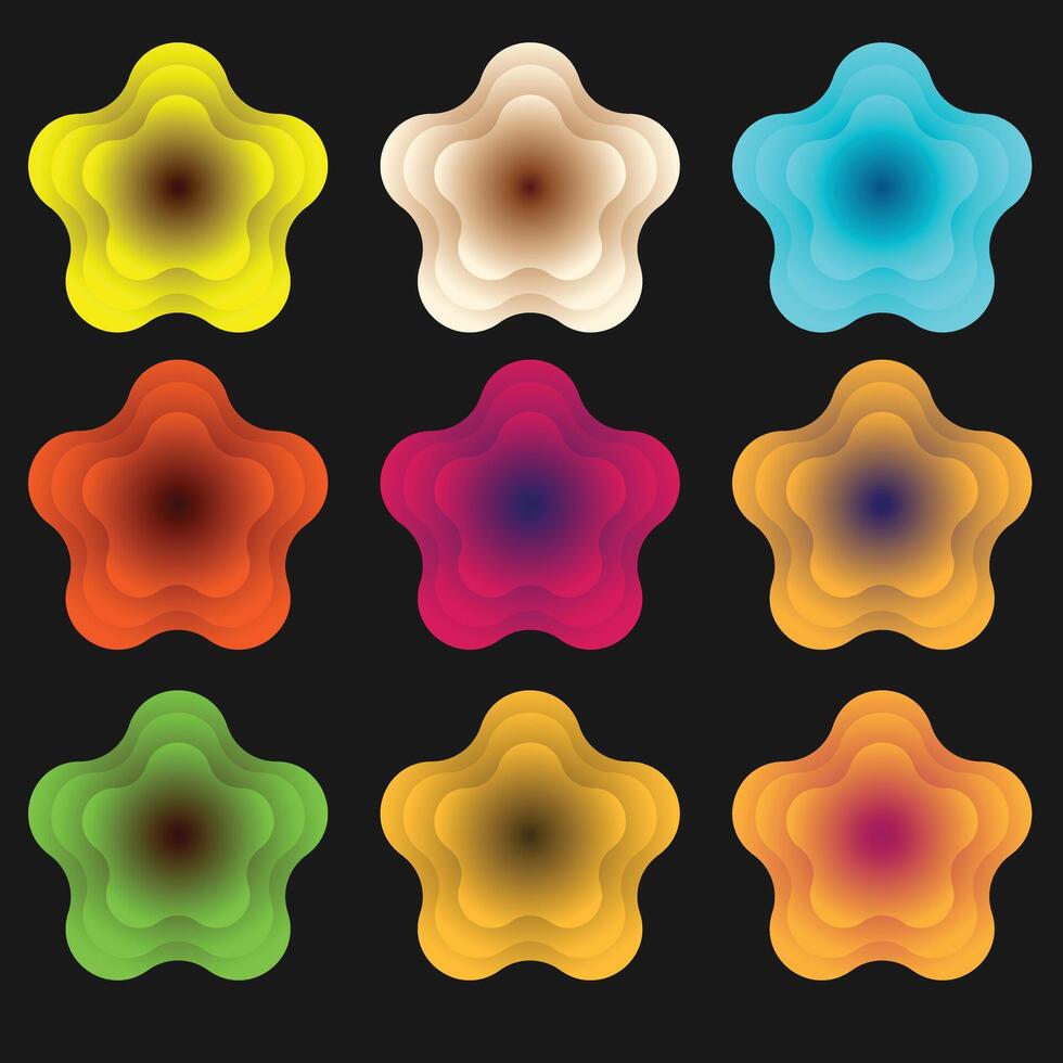 fantasy mixing multi colored liquid wave pattern creativity bright vector
