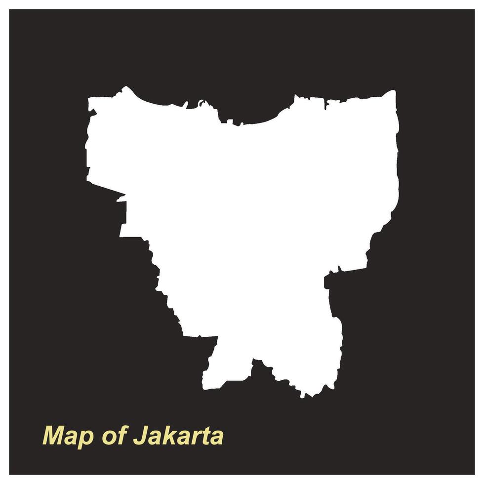 Map of Jakarta vector