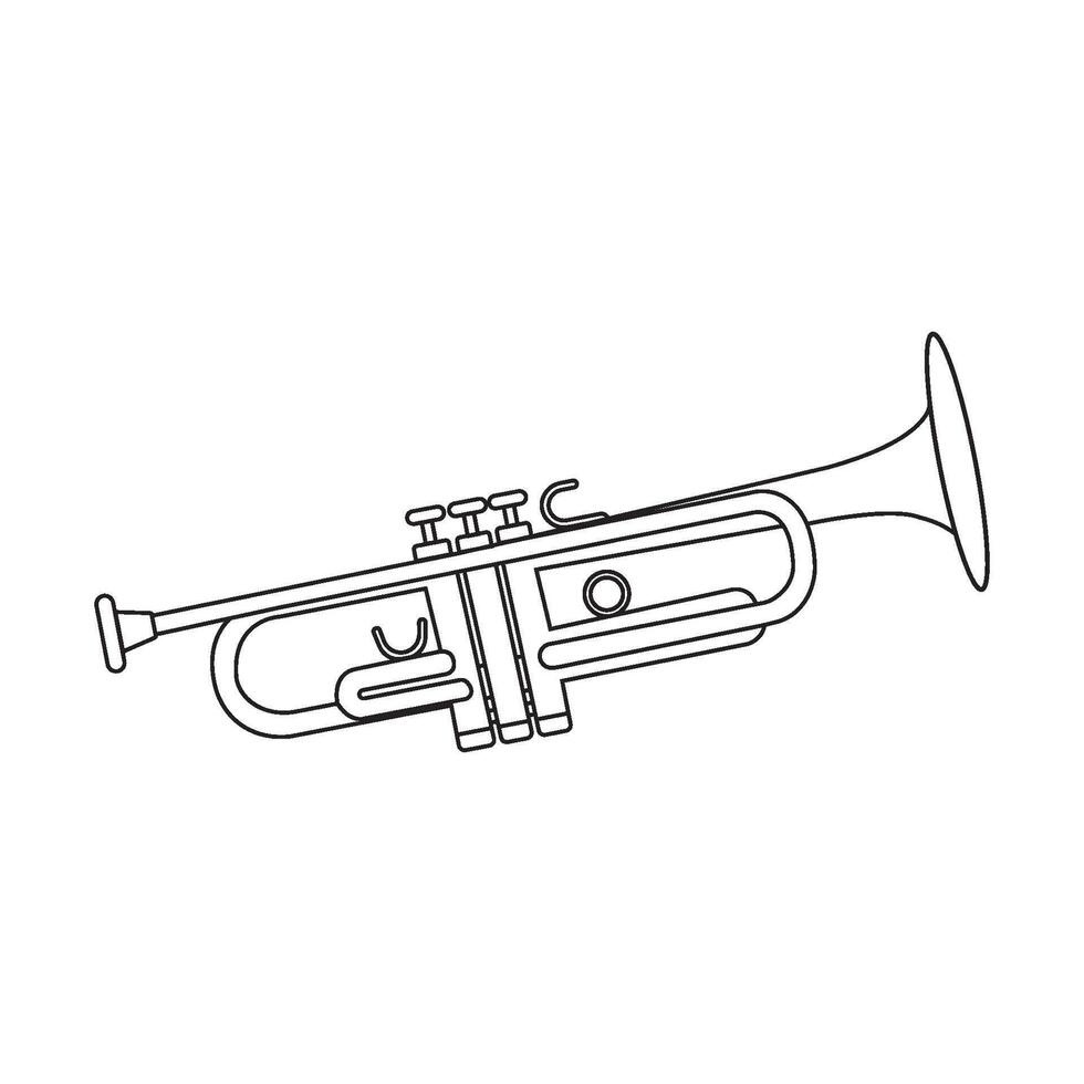 trumpet marching band vector