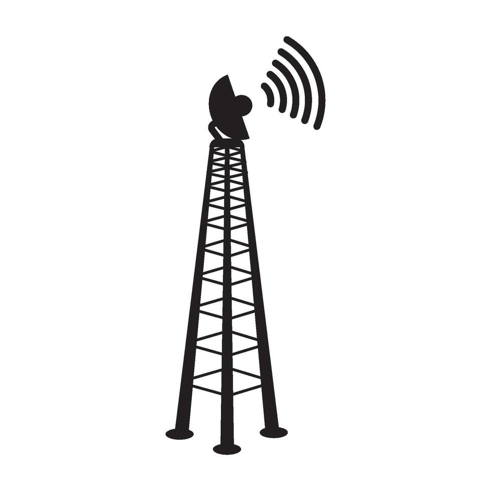 Network tower icon design vector