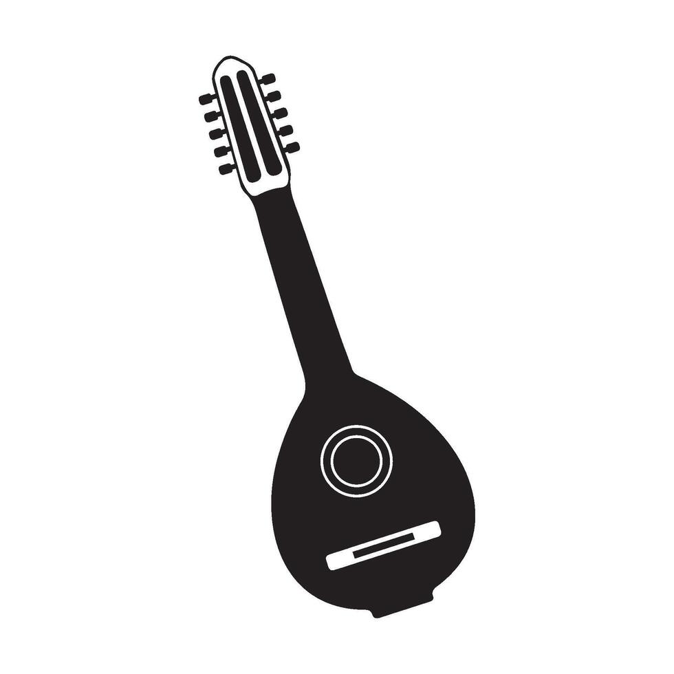 stringed musical instruments icon vector
