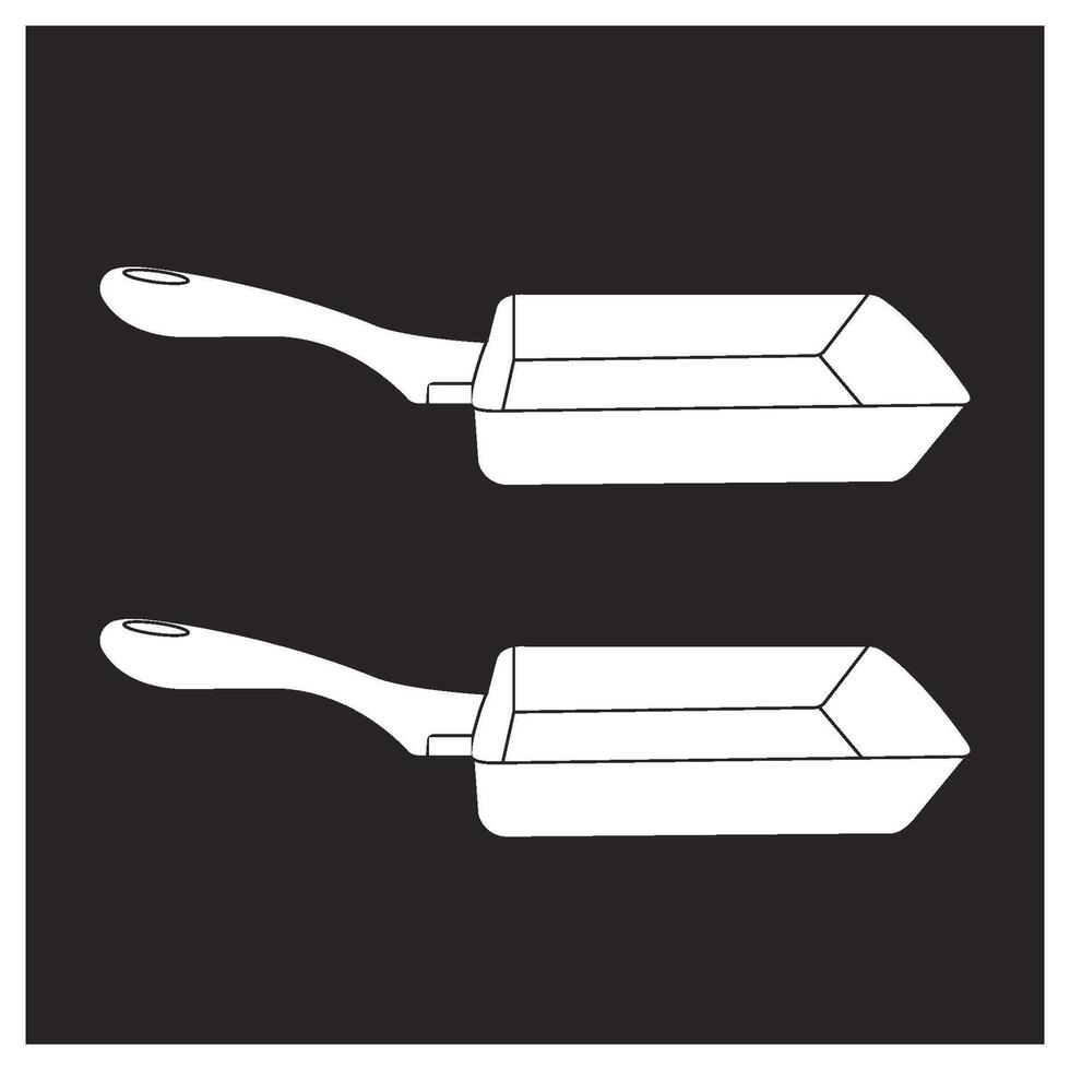 frying pan icon design vector