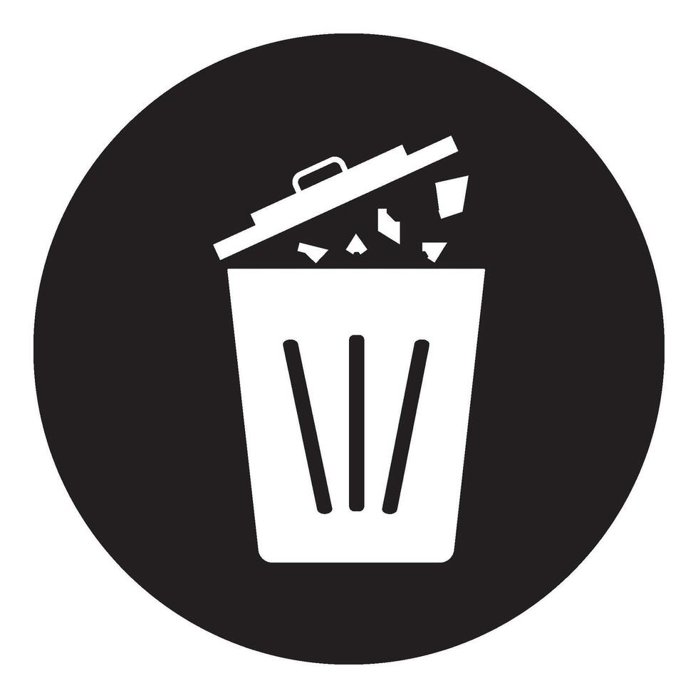 trash can icon design vector