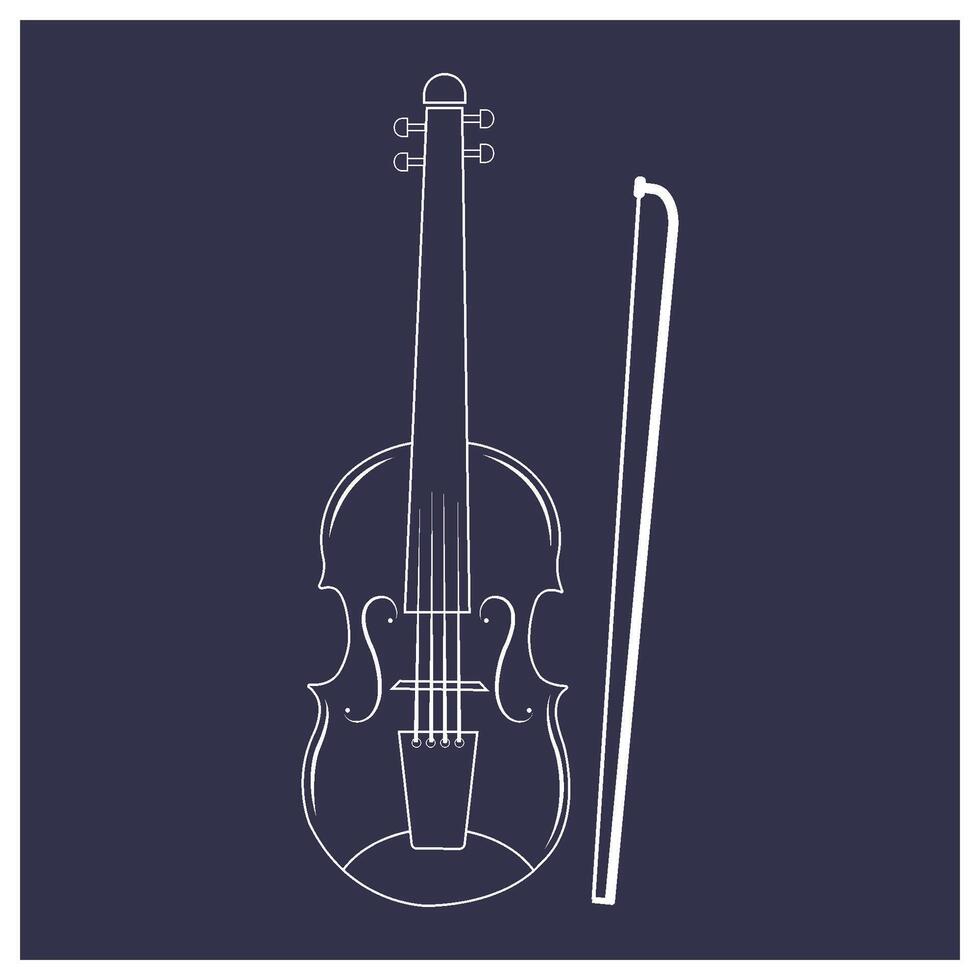 Violin icon design vector