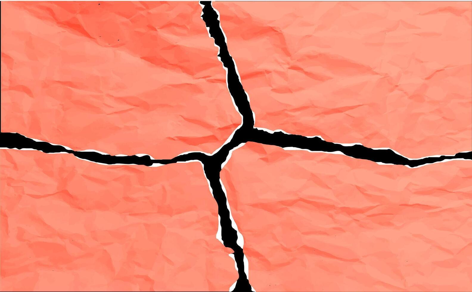 pieces of paper with the texture of crumpled paper torn into 4 pieces vector