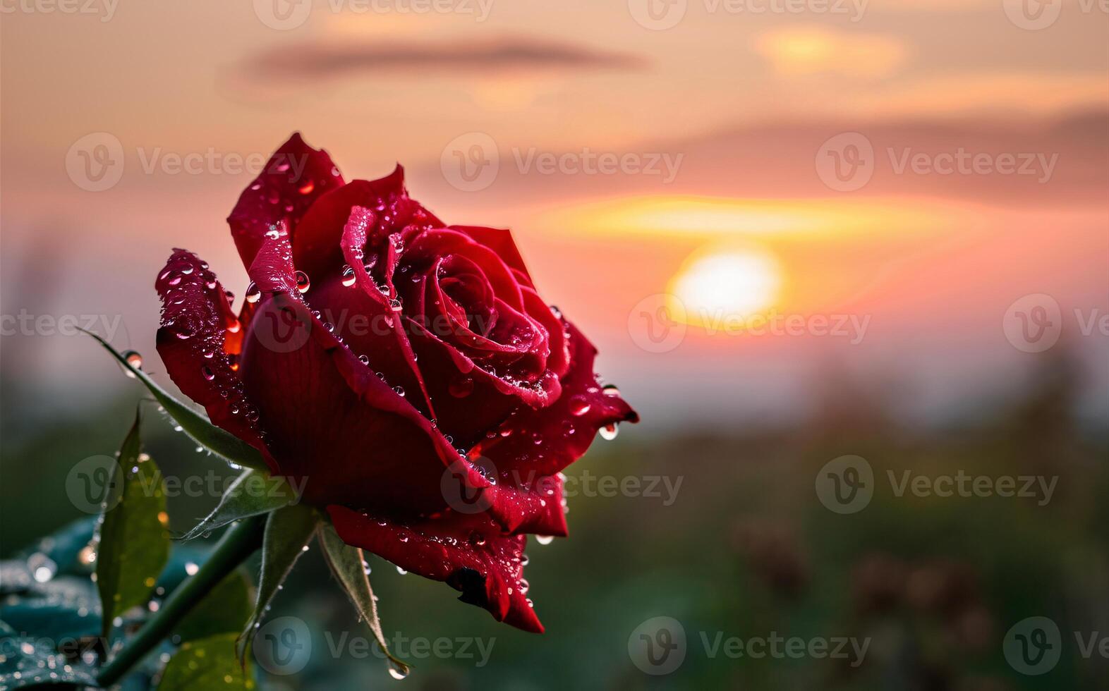 Radiant Rose at Sunrise A Timeless Symbol of Love, nature, background, valentine photo