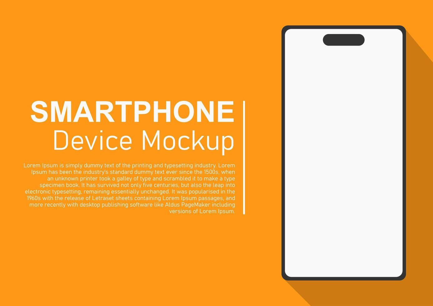 Smart Phone Mockup for Presentation and Infographic Flat Design vector