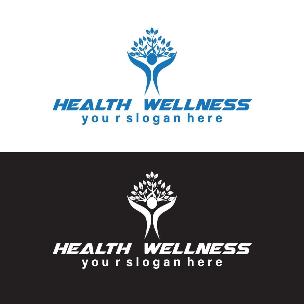 unique counseling, medical, wellness, health logo vector