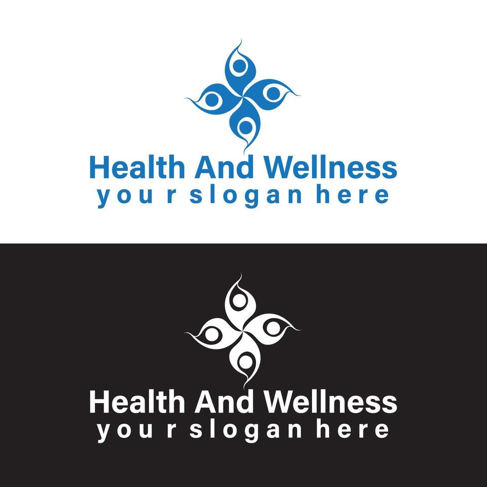 unique mental health, wellness, yoga, medical, coaching new logo vector