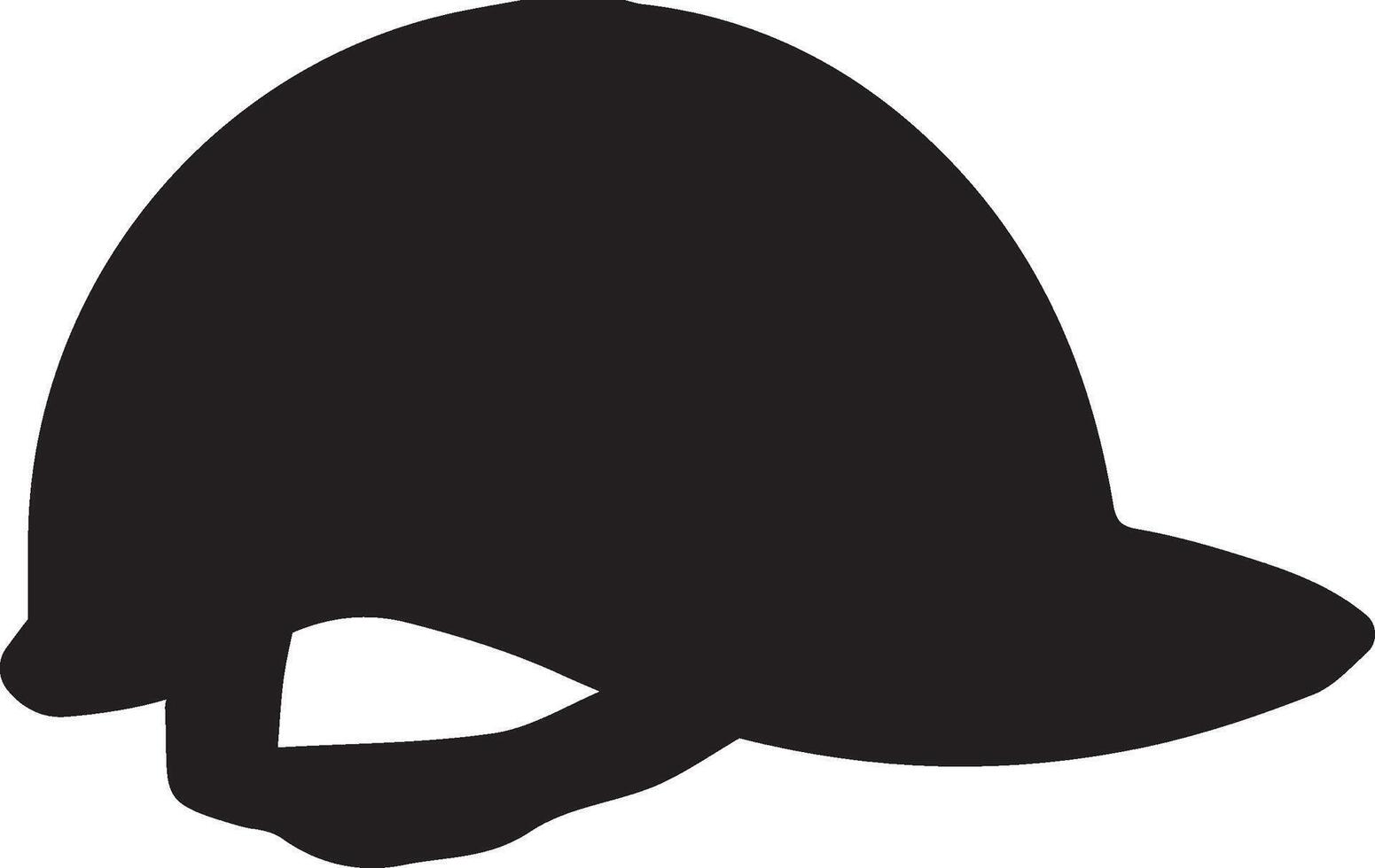 silhouettes of safety helmet illustration vector