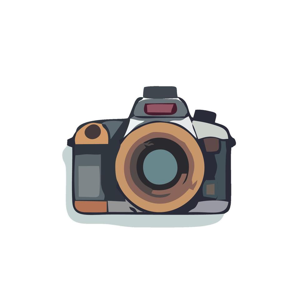 camera icon on white background vector