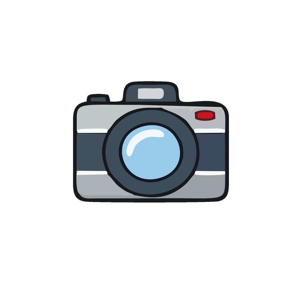 a camera icon on a white background vector