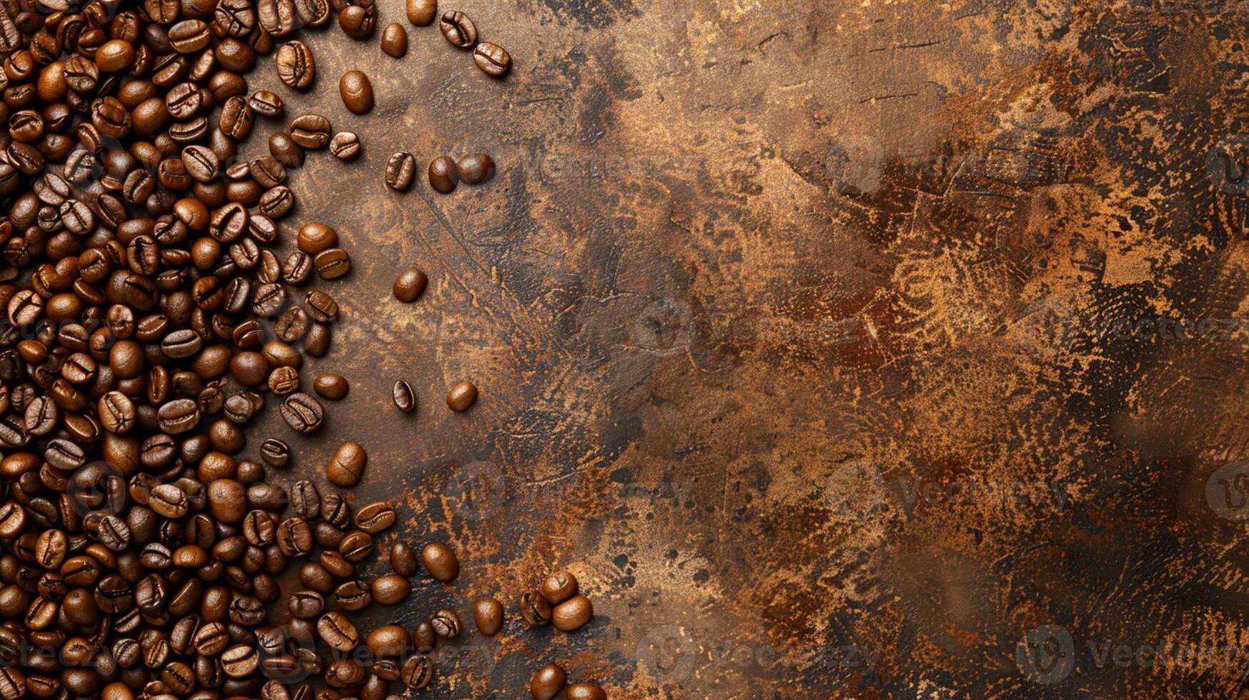 coffee beans on a grunge background photo