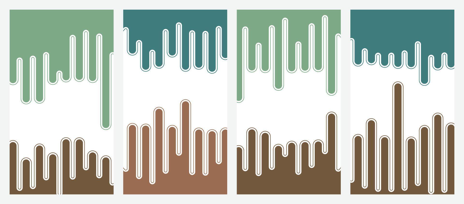 Abstract modern template set background. vector