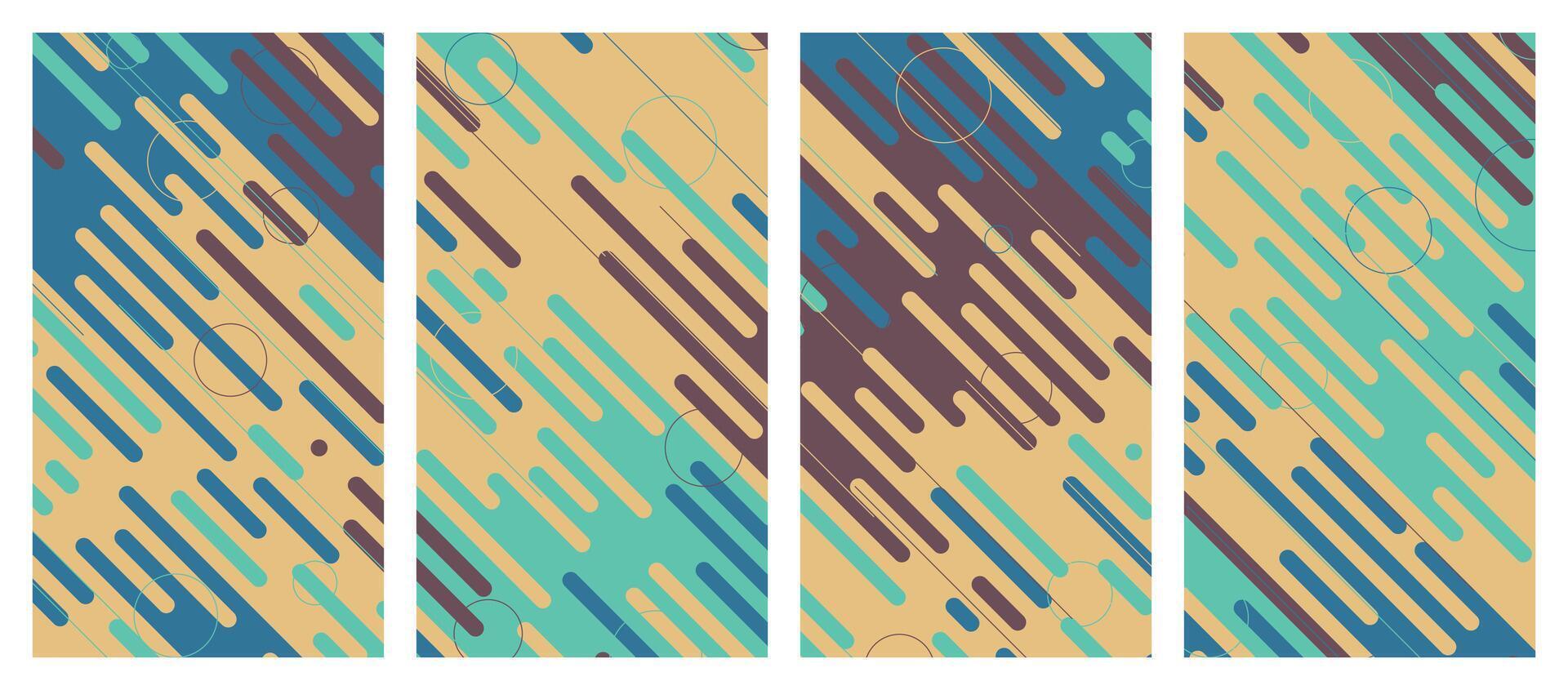 Abstract modern template set background. vector
