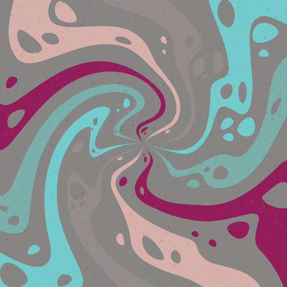 Abstract psychedelic groovy background. . vector