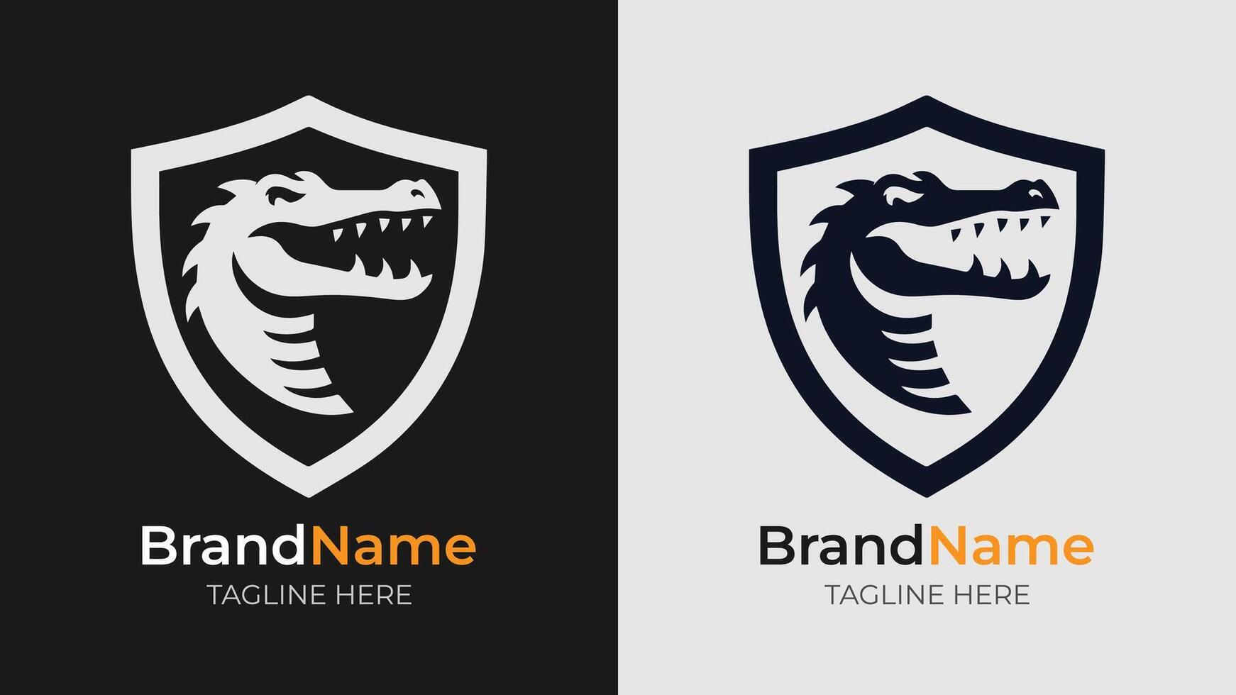 Modern crocodile head logo with fierce charm vector