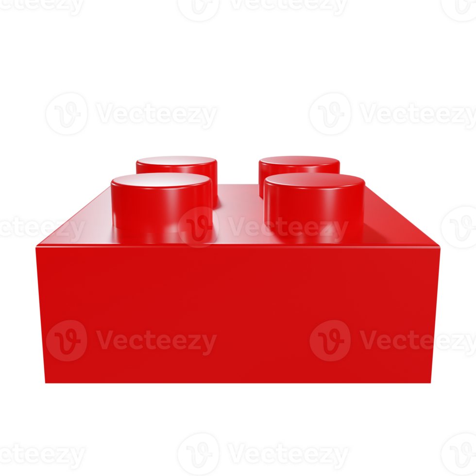 a 3d red kids toy icon png