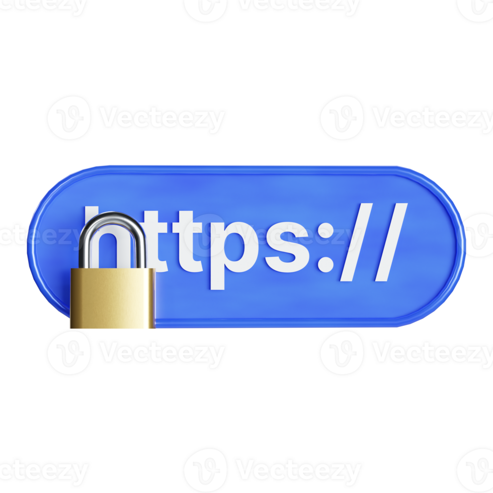 a 3d https internet protocol security icon png
