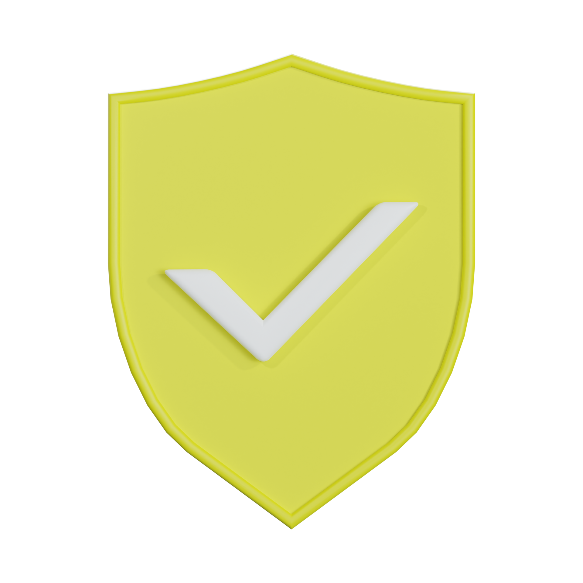 a 3d checkmark shield security icon 49128345 PNG