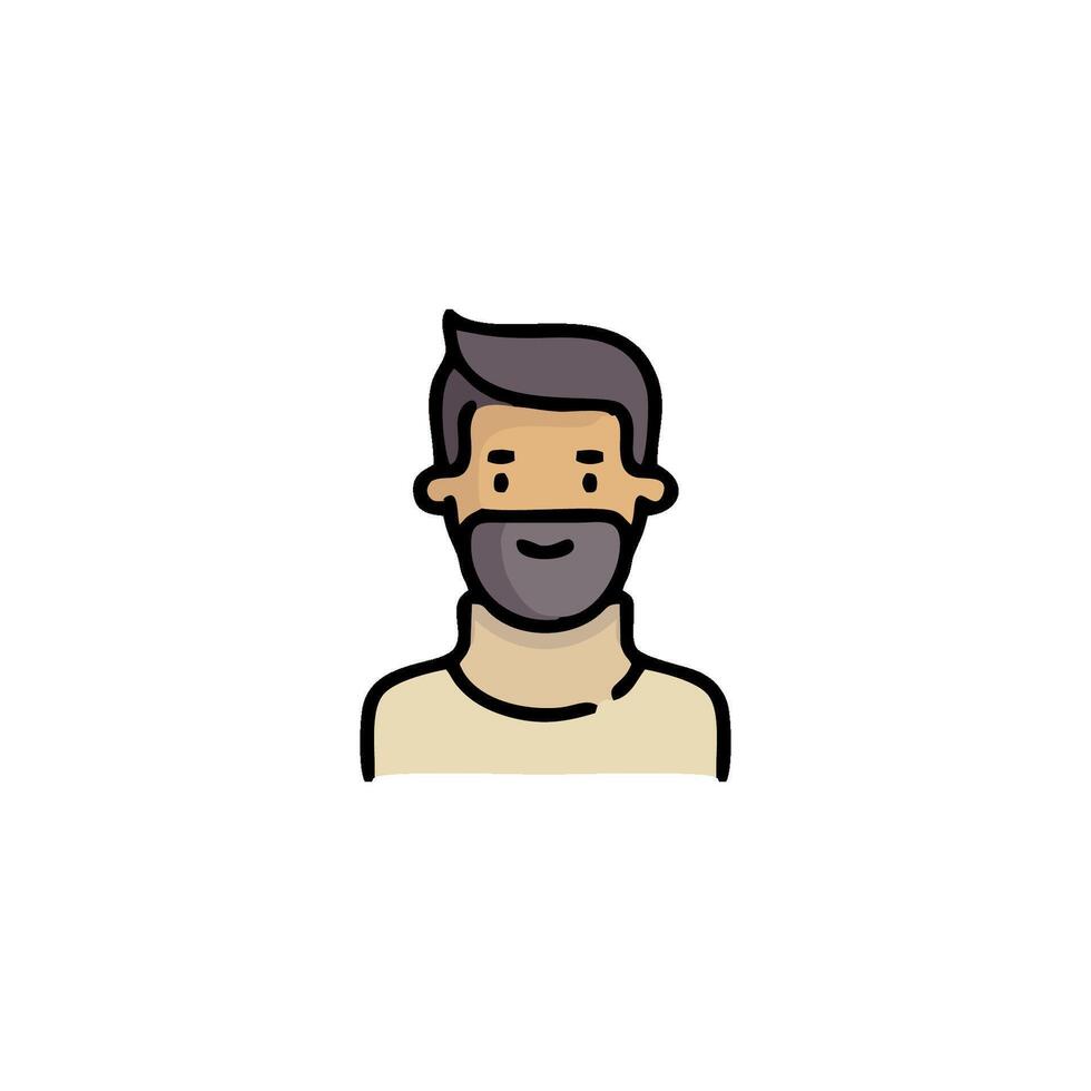 a man with a beard and a mask on his face vector