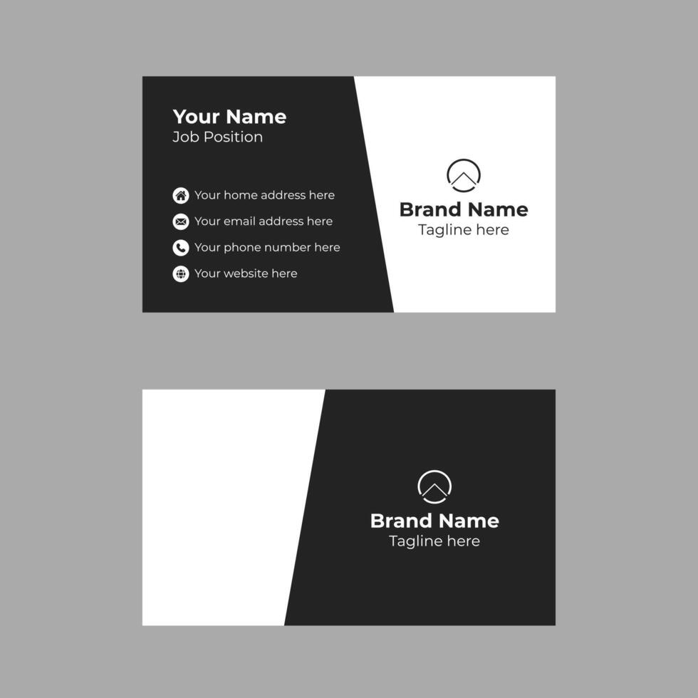 Modern Creative Clean Awesome Elegant Business Card Design Template vector