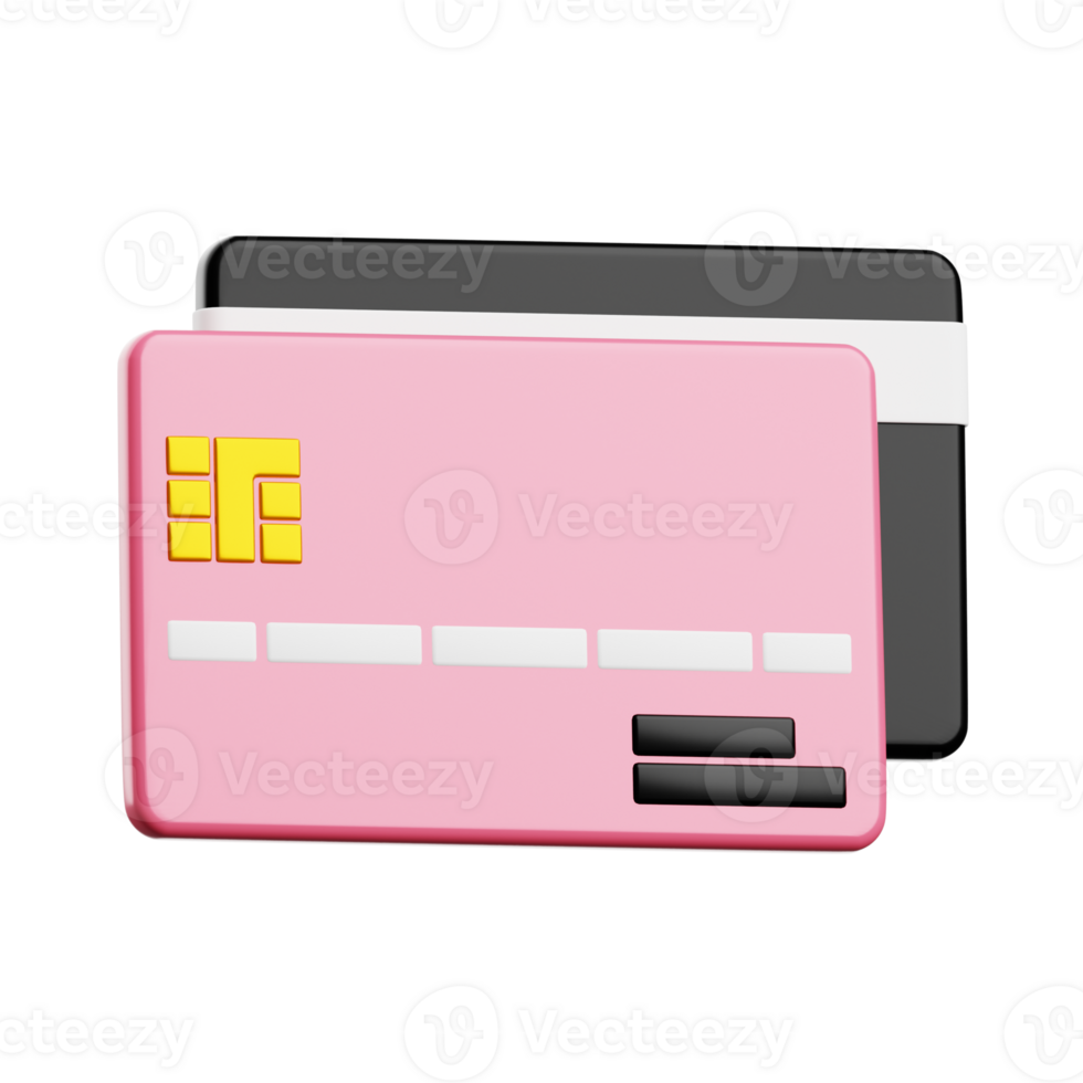 Debit Card 3D Icon. Atm Card 3D Icon png