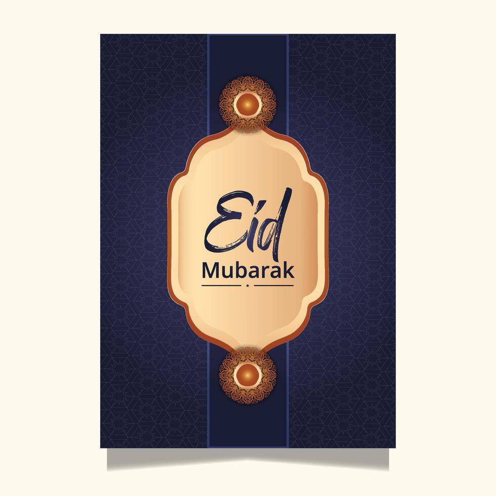 Luxury Best Eid al-fitr print template vector