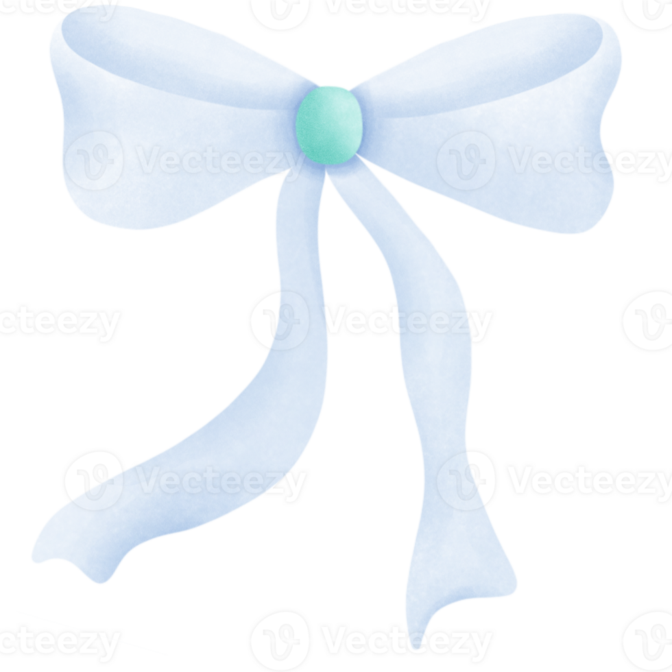 Blue ribbon diamond green pastel png