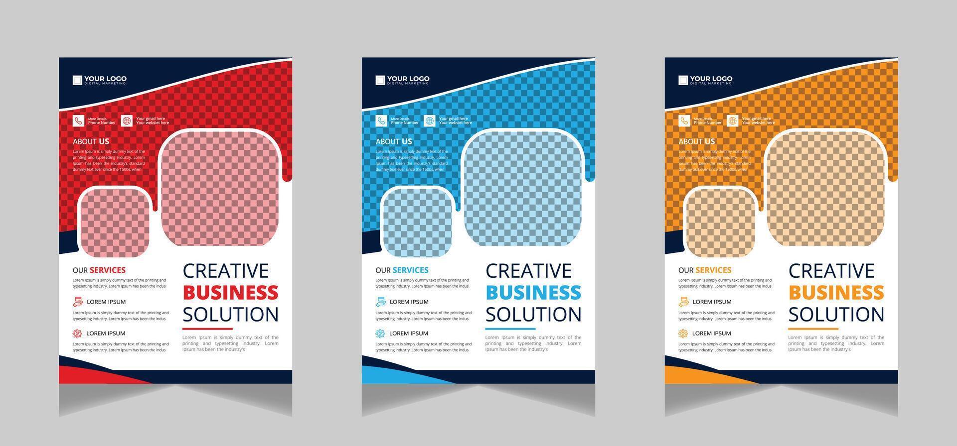 Digital Marketing Creative Business Flyer design vector